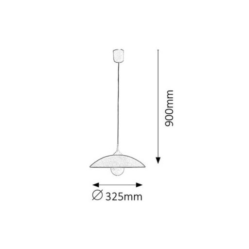 Cupola range függeszték D30 fix fehér