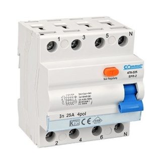 470225 Fi relé 4P 25A 0,03A 6kA