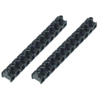 Sorkapocs 1 csavaros 2.5mm 12p 2db fekete bliszter