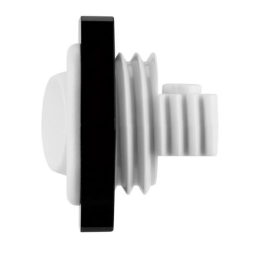 Beépíthető billenőkapcsoló kerek 250V/6A 35x32x26mm 22mm-es furatba fehér