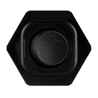   Beépíthető billenőkapcsoló kerek 250V/6A 35x32x26mm 22mm-es furatba fekete