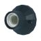 Foglalat E27, oldalfali/mennyezeti foglalat,? 83 mm fekete