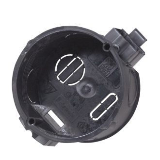Szerelvénydoboz, sorolható fekete, 41mm mély