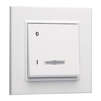 56001071 Karea 2 pólusú kapcsoló fehér