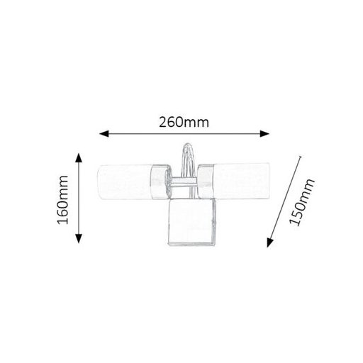 Betty fürd.falik. beé.LED2X4W,bronz,IP44