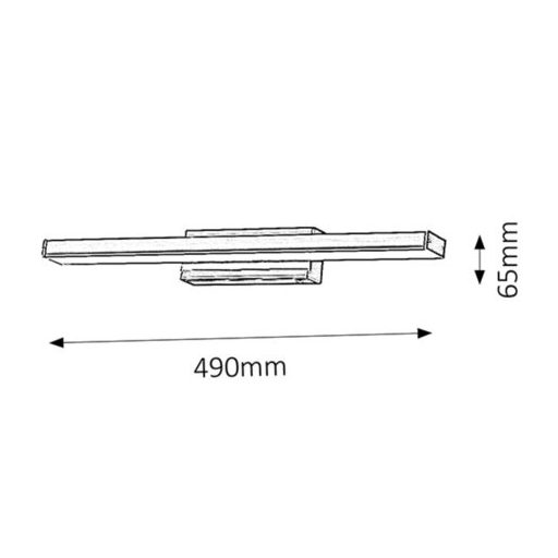 5897 John fürdőszobai lámpa LED12W króm IP44