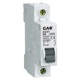 Kismegszakító 1P 13A C, 4500kA,  230V~ , fehér