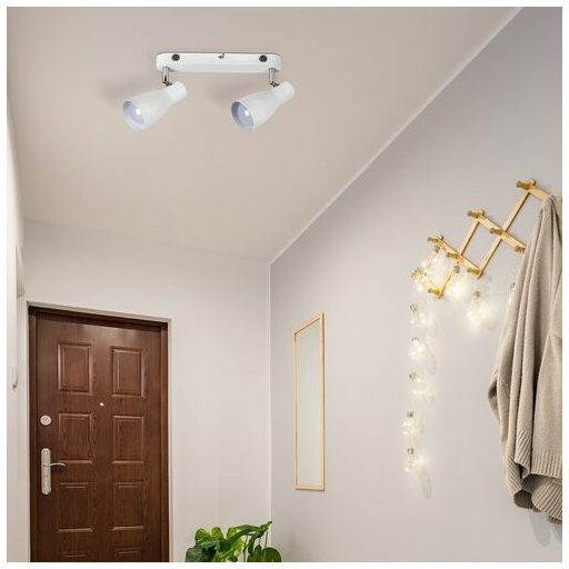 6027 Ebony 2-es szpot E27 max 2x20W fehér