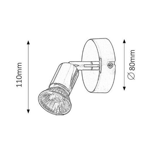 6045 Norton 1-es szpot króm ff nélkül