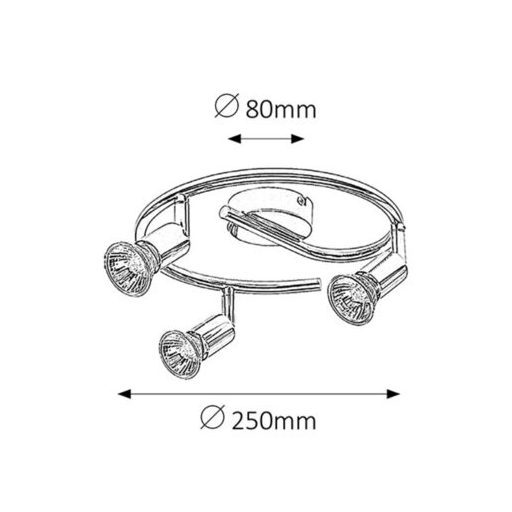 6048 Norton 3-as szpot króm ff nélkül
