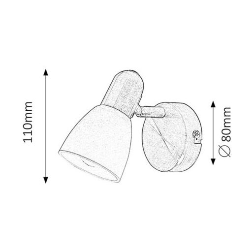 6306 Soma 1-es szpot E14 1x40W bronz opál