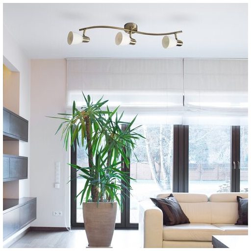 6308 Soma 3-as szpot E14 3x40W bronz opál