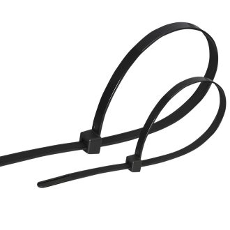 Kábelkötegelő, 120x2,5mm, fekete, 100db