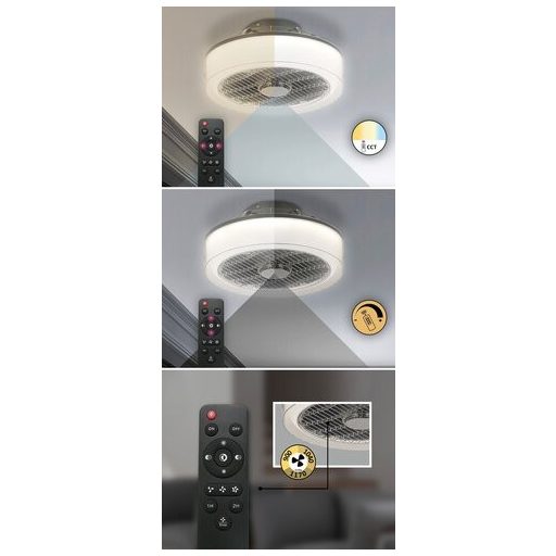 6857 Dalfon mennyezeti lámpa ventilátorral