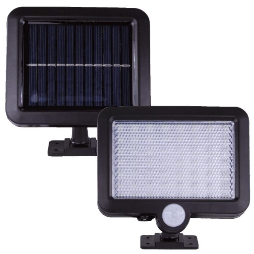 Napelemes LED reflektor mozgásérzékelővel 3W