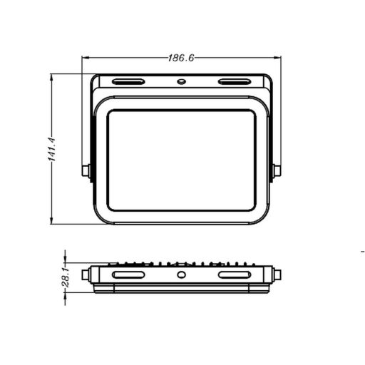 LED fényvető "Ispot"  20W 1800lm  4000K IP65