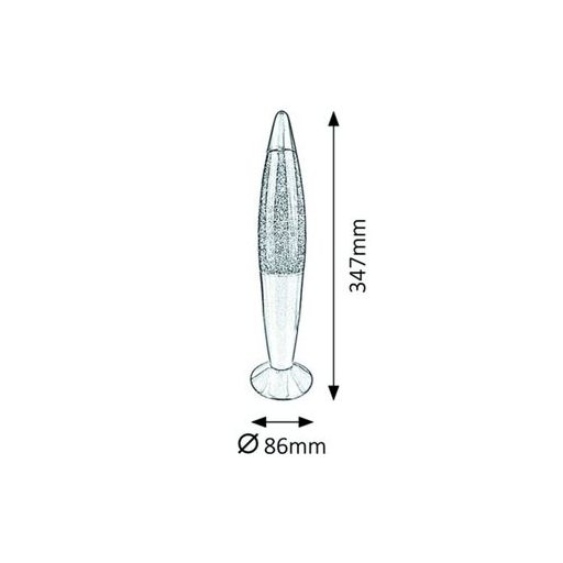 7008 Glitter rainbow,G45 15W,többszínű