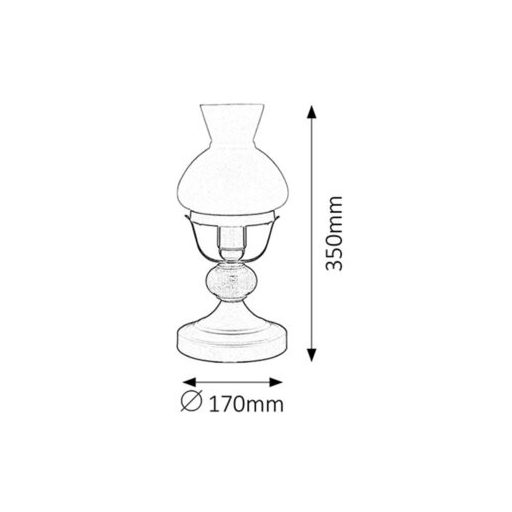 7072 Petronel asztali lámpa E27 max 60W matt fekete