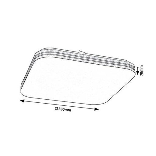 71176 Oscar2 mennyezeti lpt. LED18W 4000K 1350lm fehér-ezüst