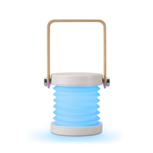 LED design lámpa LANTERN, újratölthető USB RGB