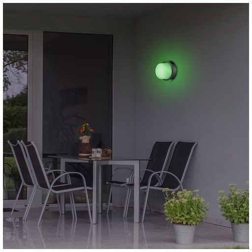 7246 Durbe kültéri fali/menny. lpt. kerek 10W 1200lm 3000-6500K; RGB; WIFI