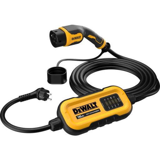 73722 EV Type2 DeWALT hordozható töltő 16A 3.7kW 7.5m IP44/IP65