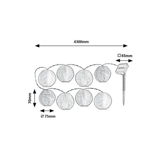 77048 Titu kültéri szolár dekor lámpa 0,48W