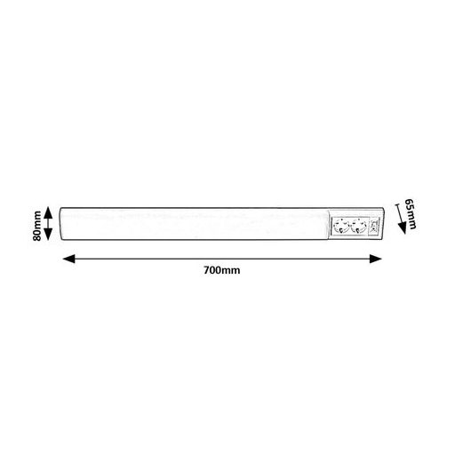78065 Bath2 beltéri pultvilágító 2db dugaljjal LED 15W L70cm