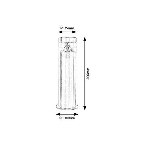 7828 Lisbon,kül.álló,LED 7W,560lm,H30cm,4000K
