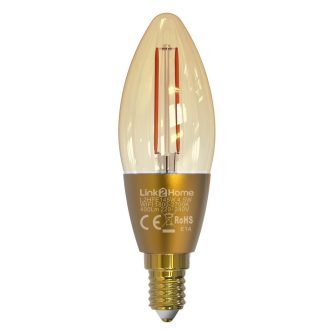  L2H Pro E14 4.5W 400lm okos izzó gyertya filament 1800-2700K C35