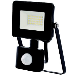   LED fényvető "EcoSpot2" 20W mozgásérzékelővel 1800lm, fekete, IP65
