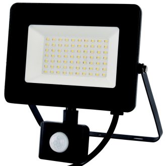   LED fényvető "EcoSpot2" 50W mozgásérzékelővel 5000lm, fekete, IP65