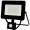 LED fényvető "EcoSpot2" 50W mozgásérzékelővel 5000lm, fekete, IP65