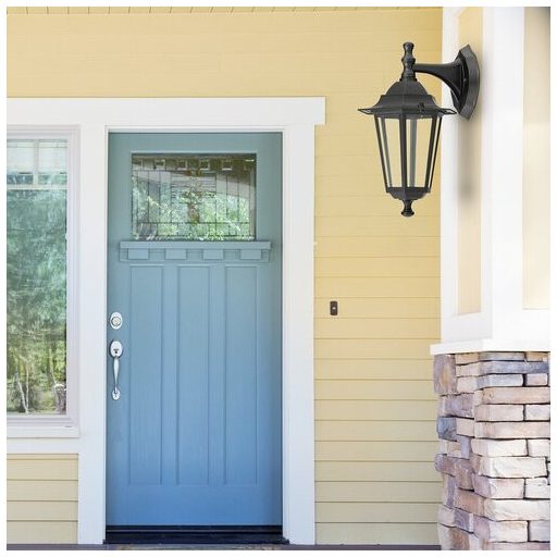 8202 Velence kült fali le E27 60W fekete IP43