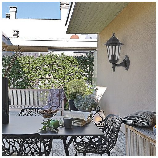 8204 Velence kült fali felE27 60W fekete IP43