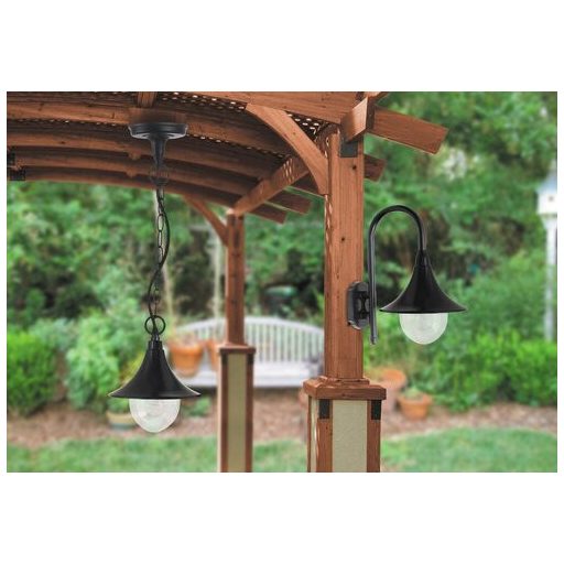 8245 Konstanz kült fali E27 100W fekete IP44