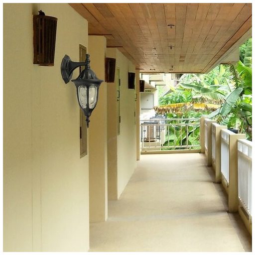 8341 Milano kült fali le, E27 60W fekete IP43