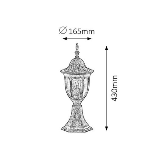 8373 Milano kült talp43cmE27 60W a.ar IP43