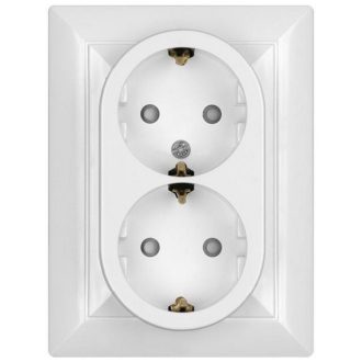 8707H OPAL dupla dugalj kerettel, fehér