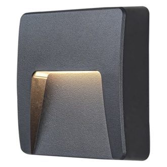 8894 Trento, kültéri fali lámpa LED 3W fekete