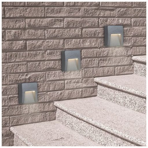 8894 Trento, kültéri fali lámpa LED 3W fekete