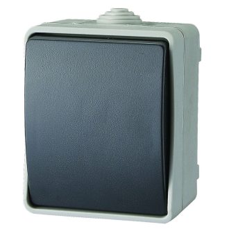 AQUATOP fk. váltókapcsoló IP54 szürke