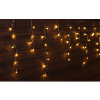   CHRIOB10WW Karácsonyi jégcsap fényfüggöny, kültéri/beltéri 230VAC, 5+10M, 250LED, 6W, 2600-2700K, IP