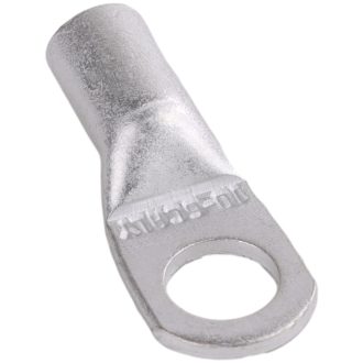   CL6-6 Szigeteletlen szemes csősaru, ónozott elektrolitréz 6mm2, M6, (d1=3,8mm, d2=6,4mm)