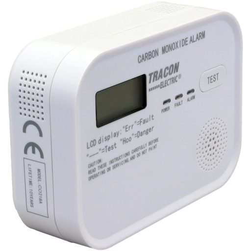 CO218A Szén-monoxid (CO) érzékelő4,5 VDC (3×1,5V AA), >85 dB