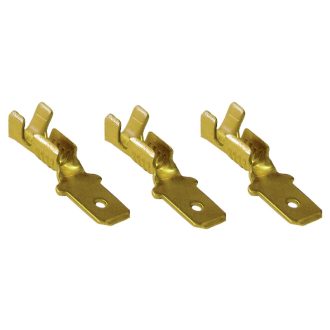   CS5 Szigeteletlen rátolható csatlakozó csap, sárgaréz4,8×0,5mm, 0,5-1mm2