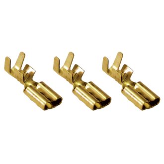   CSH5 Szigeteletlen rátolható csatlakozó hüvely, sárgaréz4,8×0,5mm, 0,5-1mm2