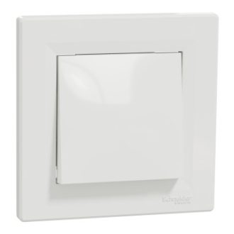   EPH0100121 ASFORA Egypólusú kapcsoló, rugós bekötés, fehér (101)