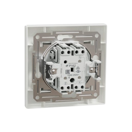 EPH0400121 ASFORA Váltókapcsoló, rugós bekötés, fehér (106)