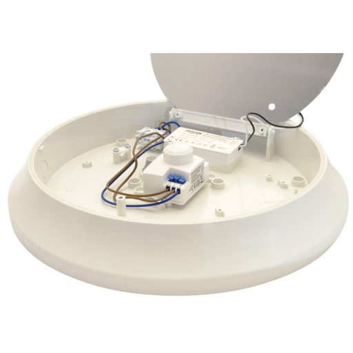 EVAS14NW Műanyag búrás falon kívüli LED világítótest mozgásérzékelővel100-240V,14W,1000lm,4000K,1-8m